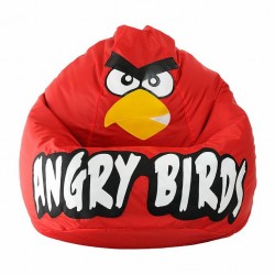 Кресло Груша Angry Birds красная птица